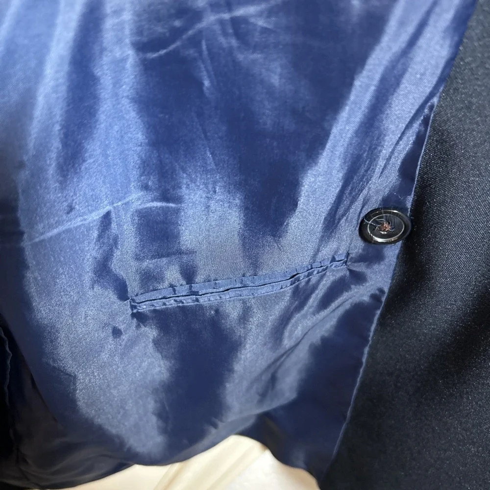 Dino Davinchi Navy Blue Suit Jacket 42L‎ 35W Polyester